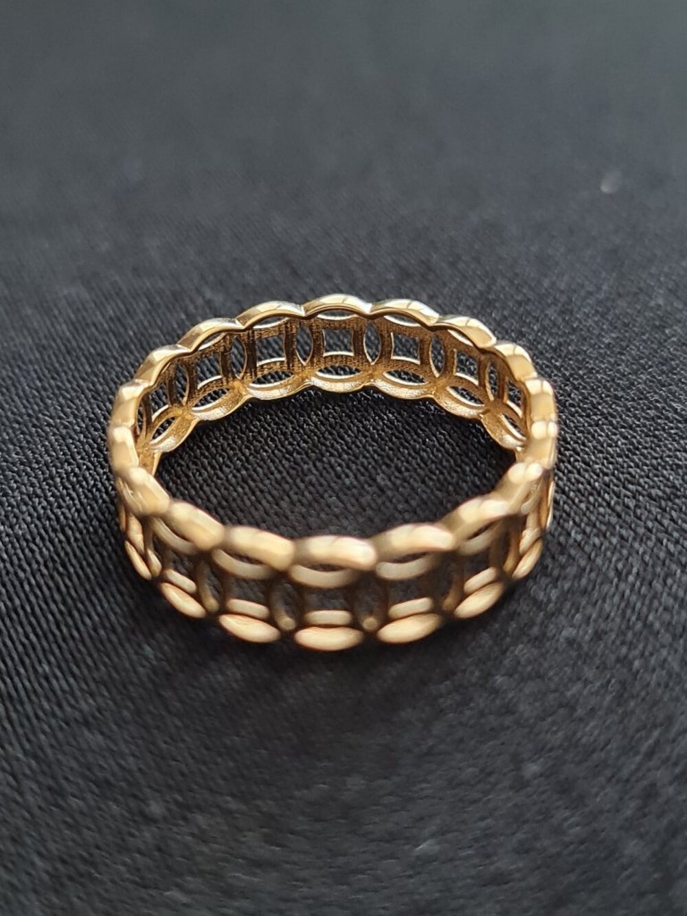 18K Gold Ring - money ring also known as money catcher ring - Picture 13 of 16